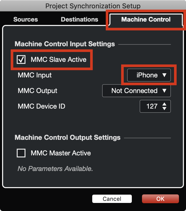 Cubase MMC Config 2
