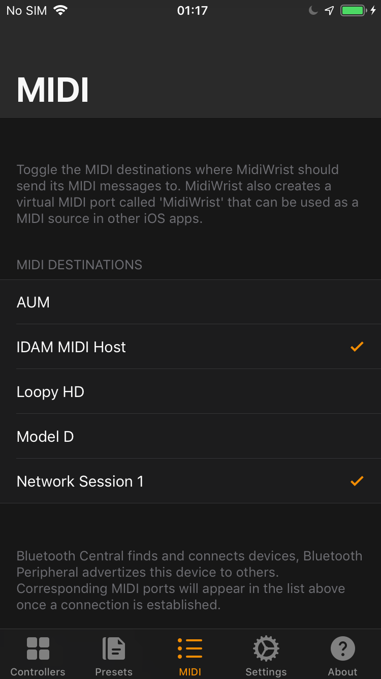 MIDI Panel 1