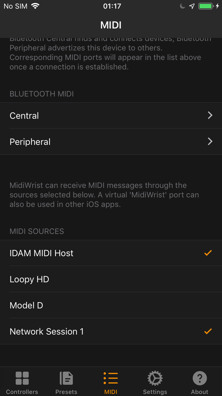 MIDI Panel 2