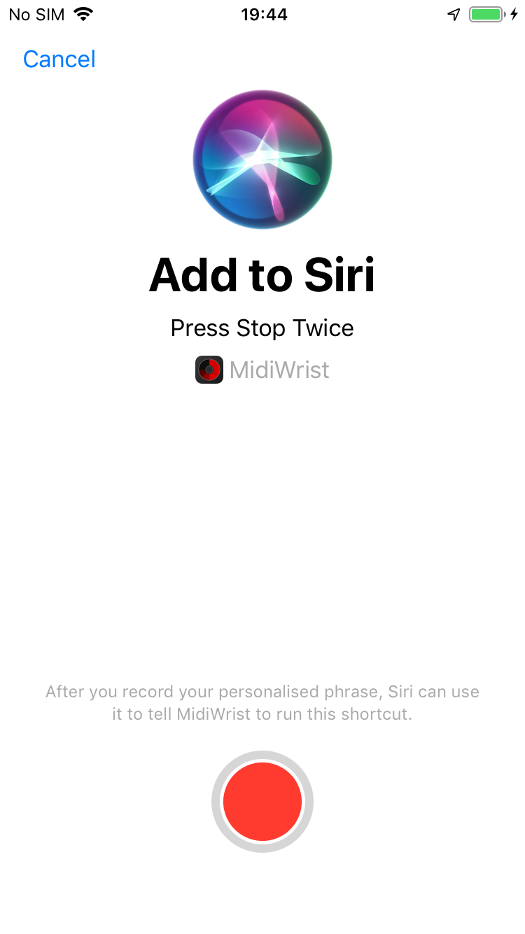Siri Configuration 1