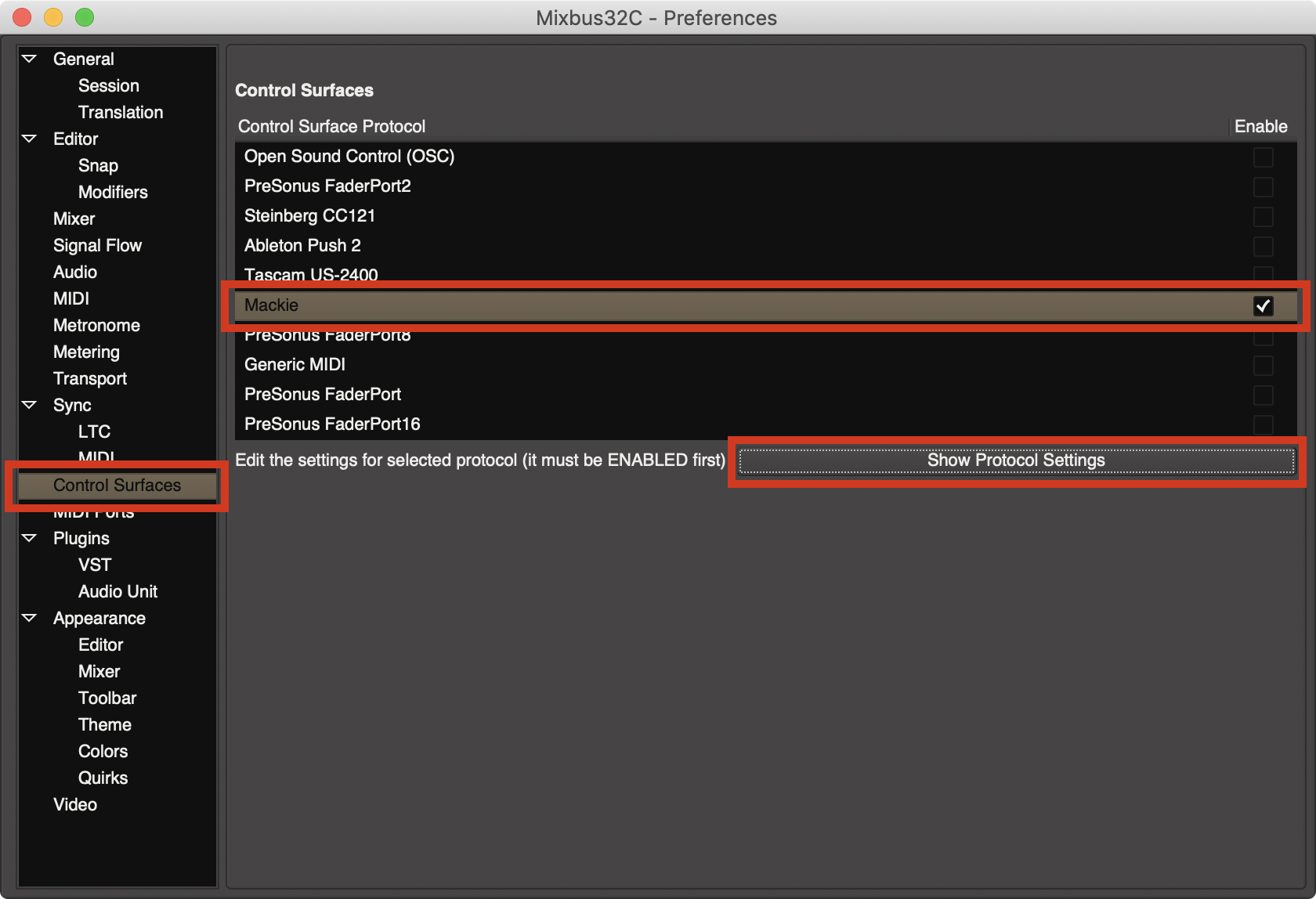 Mixbus MCU Config 1