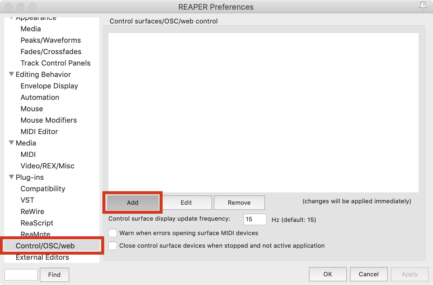 Reaper MCU Config 1