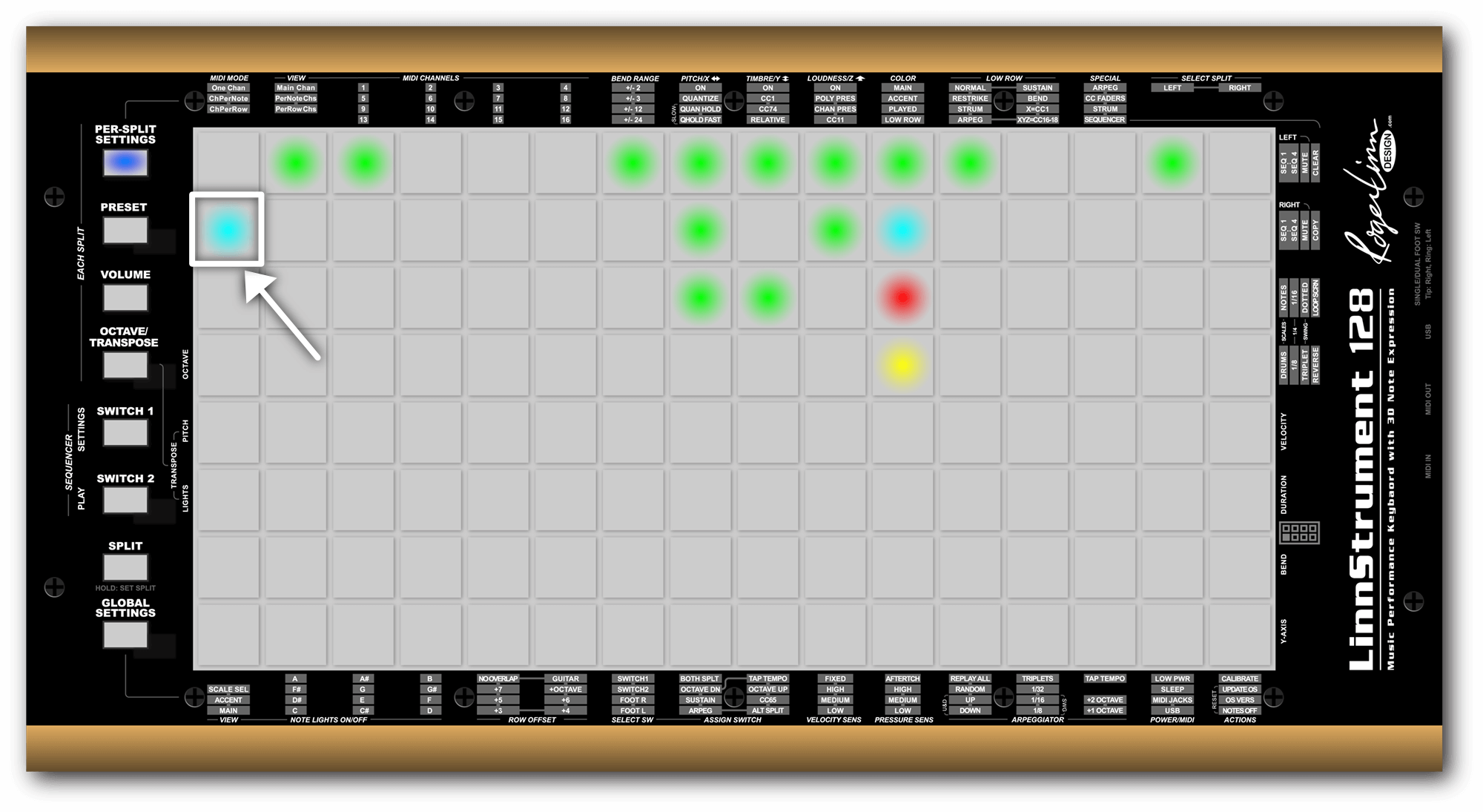 Send MCM with LinnStrument