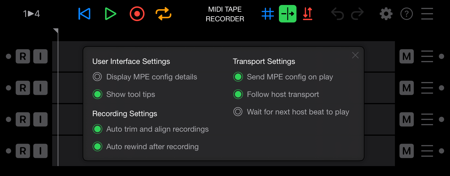 Settings